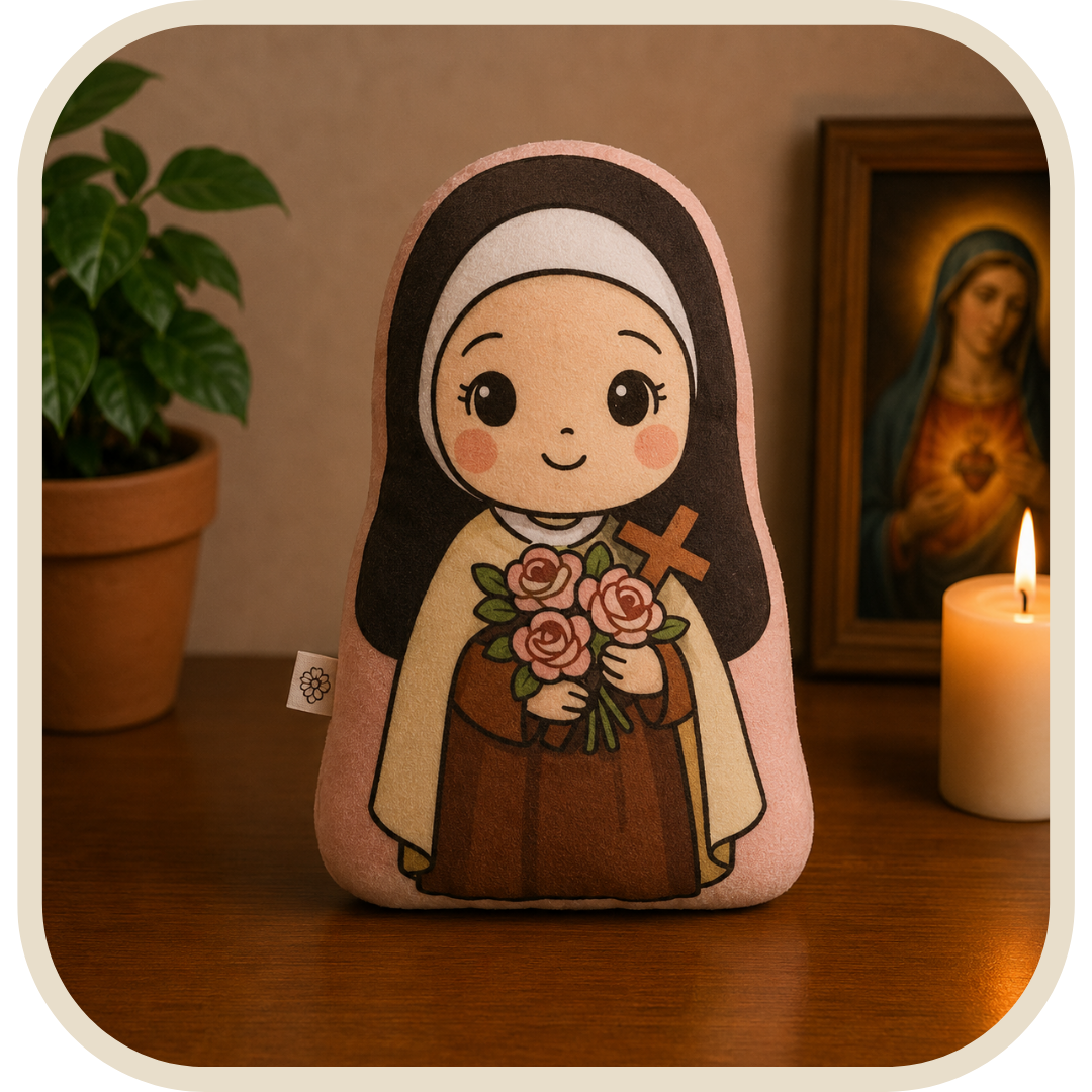 Cuscino per Bambini Santa Teresina in Cotone 30cm®