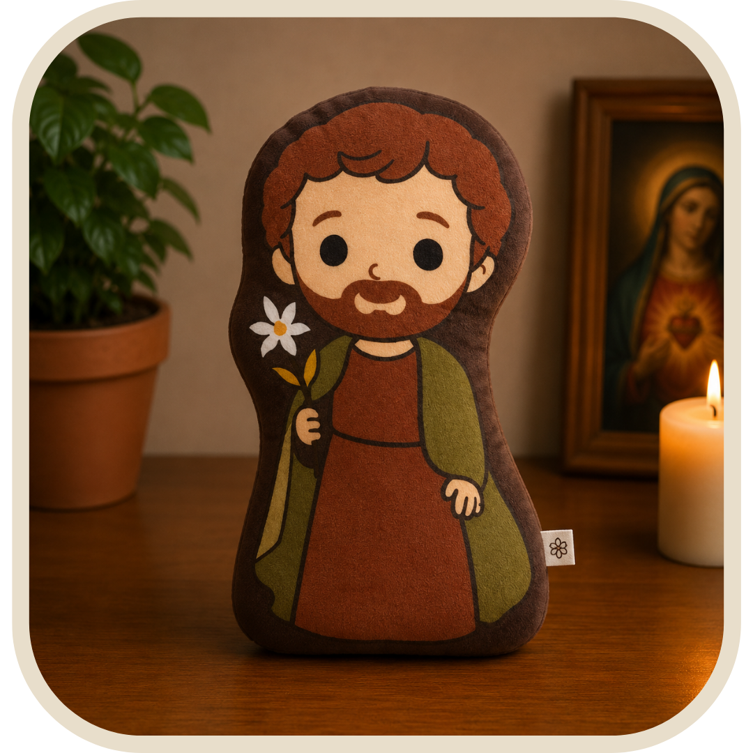 Cuscino per Bambini San Giuseppe in Cotone 30cm®