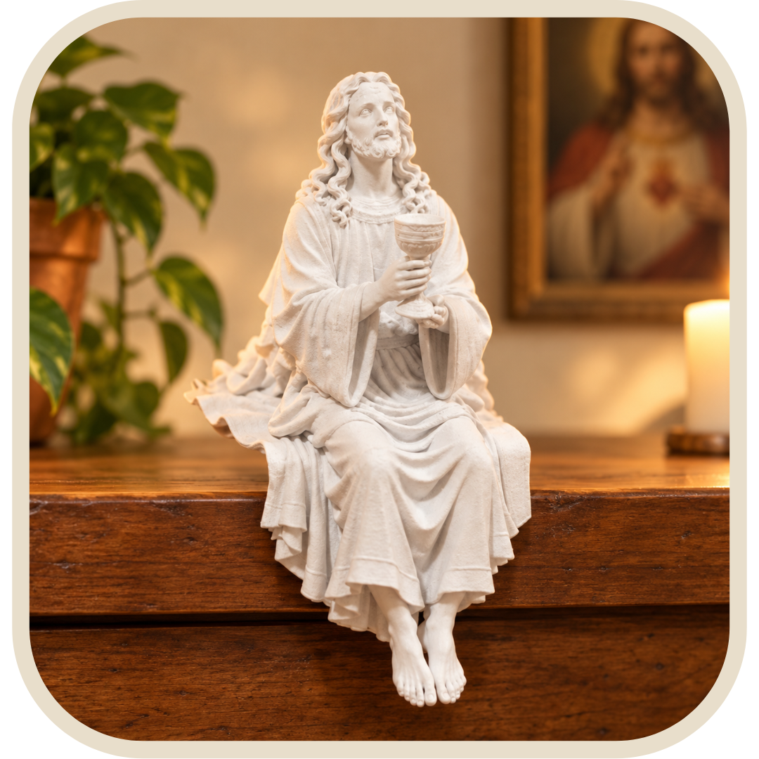 Statua Gesù Cristo con Calice 15cm - Borda Santa®