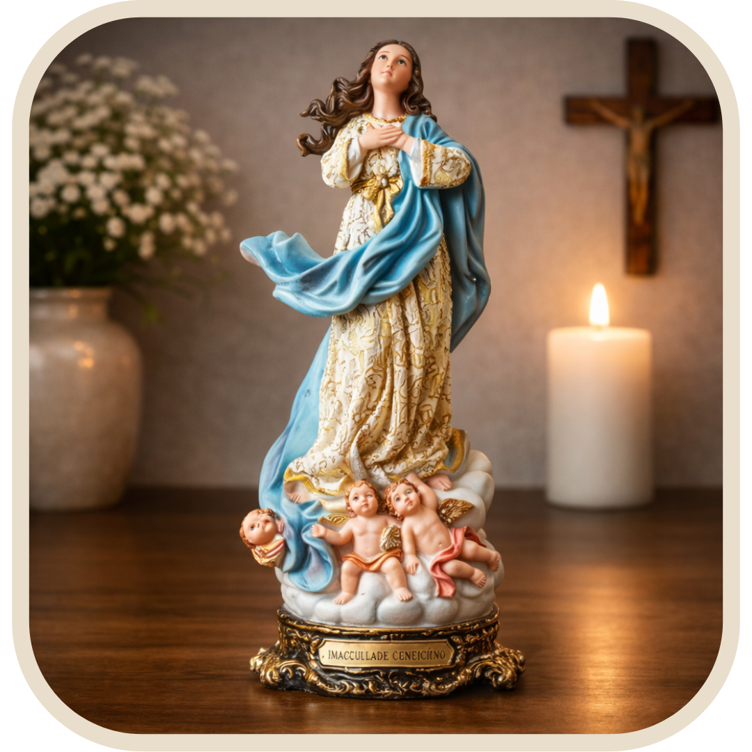 Statua Nostra Signora dell'Immacolata Concezione in Resina 20cm®