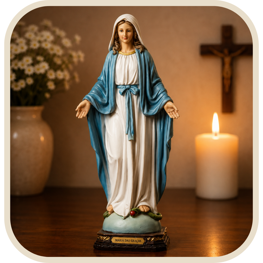 Statua Nostra Signora delle Grazie 30cm in Resina®