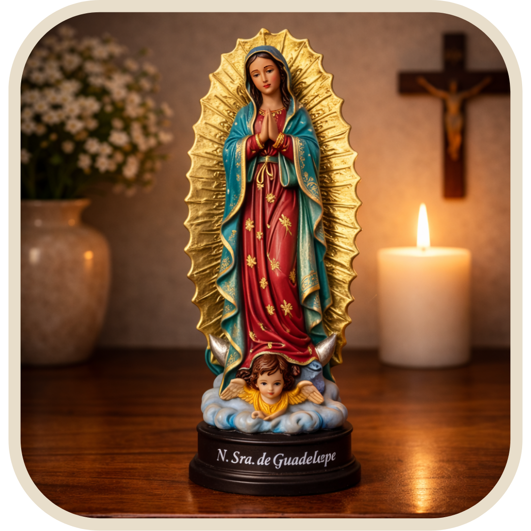 Statua Nostra Signora di Guadalupe 15cm in Resina®