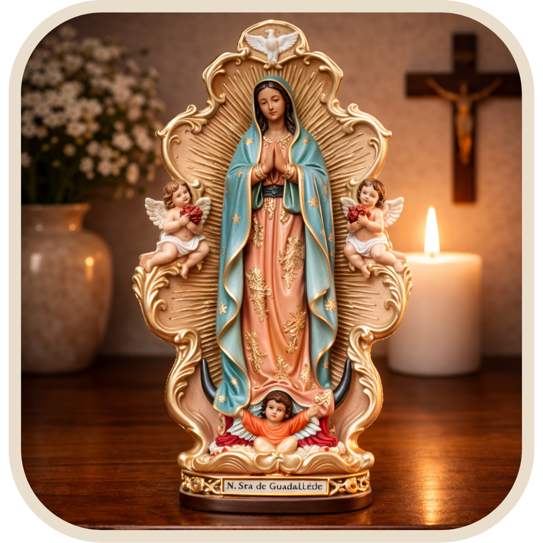 Statua Nostra Signora di Guadalupe 20cm in Resina®
