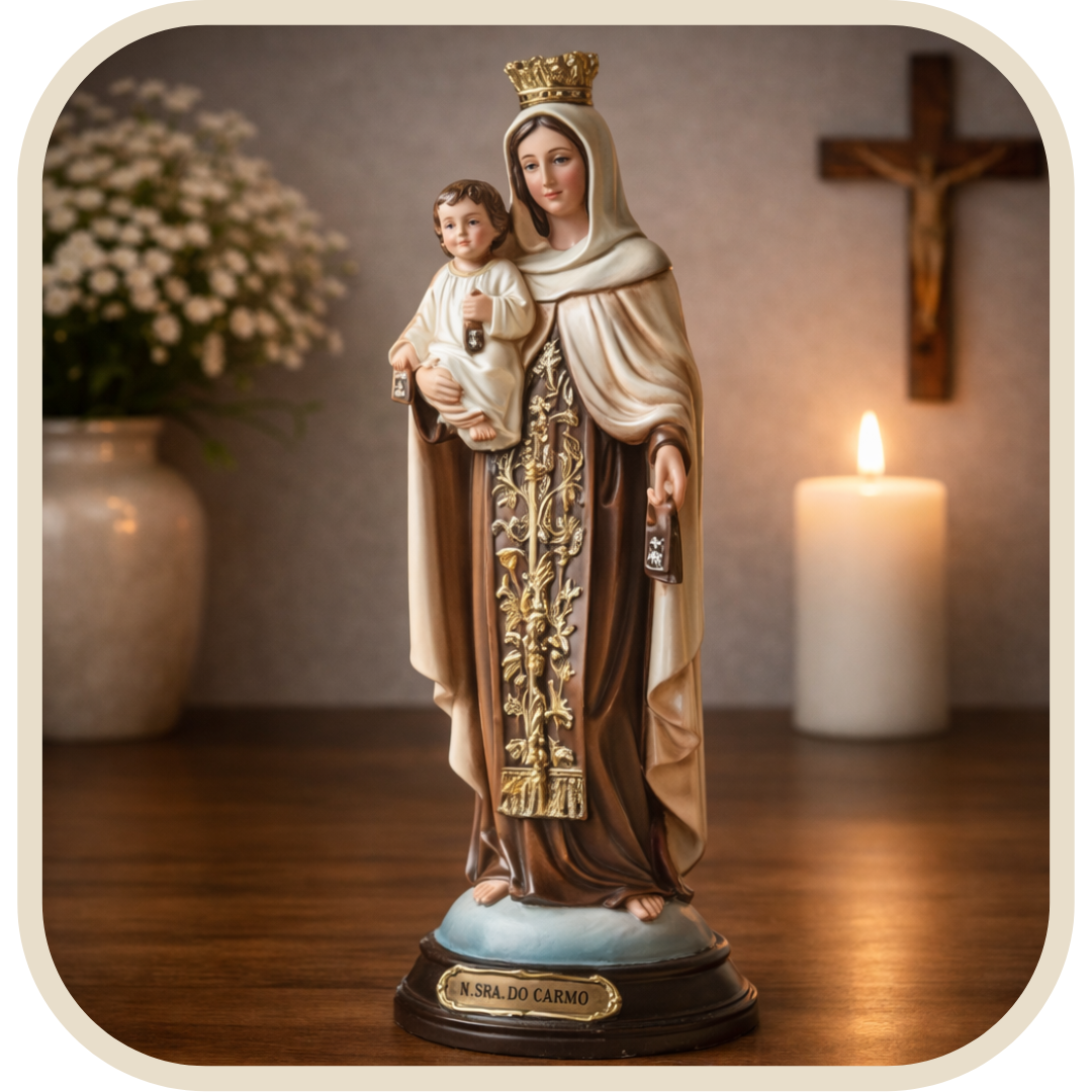 Statua Nostra Signora del Carmelo in Resina 20cm®