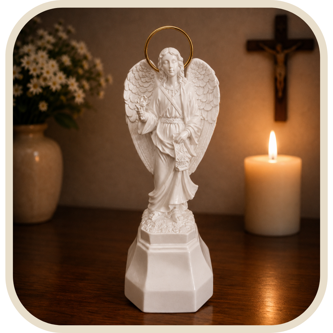 Statua San Gabriele Arcangelo 20cm in Polvere di Marmo®