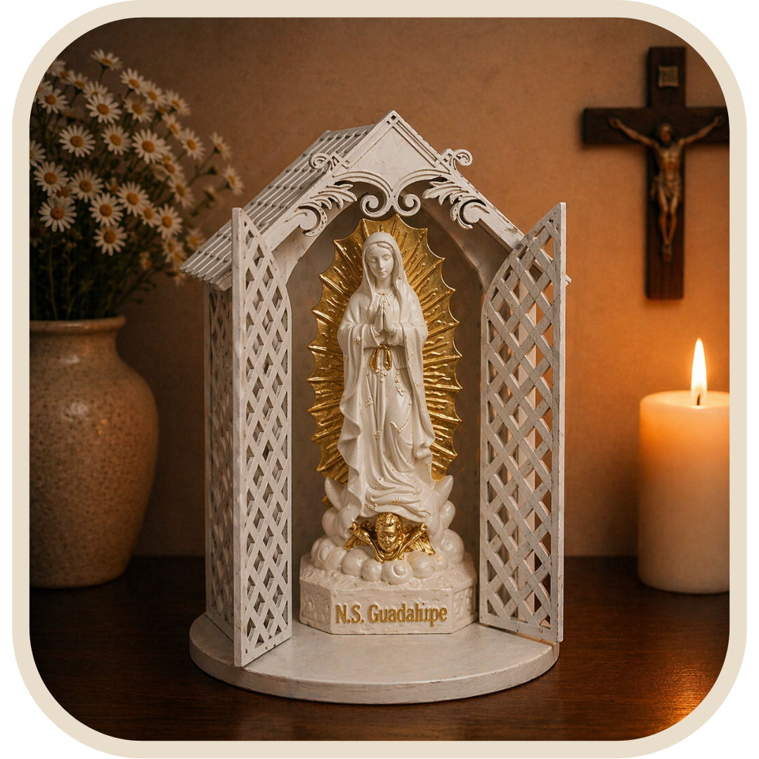 Kit Cappella + Statua Nostra Signora di Guadalupe 20cm®
