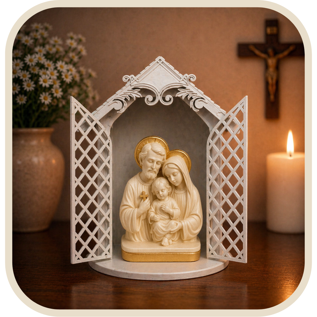 Kit Cappella + Statua Sacra Famiglia 20cm®