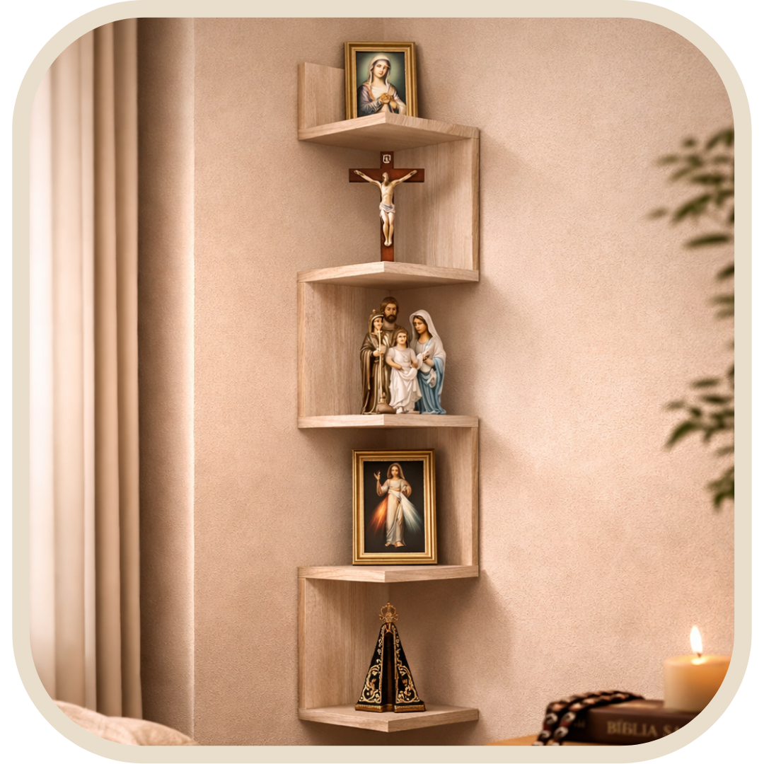 Nicchia ad Angolo Marrone per Statue Sacre®