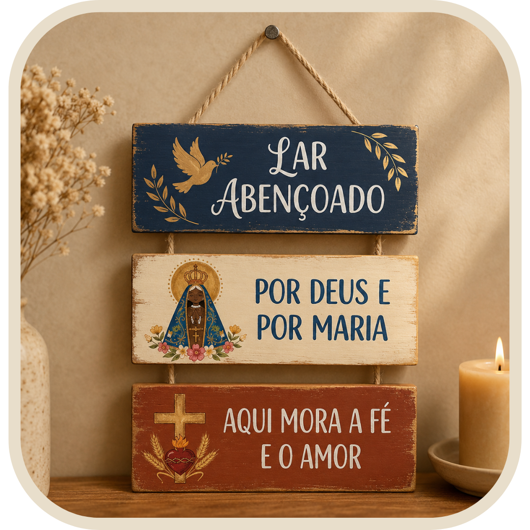 Targa Decorativa "Casa Benedetta da Dio e da Maria"®