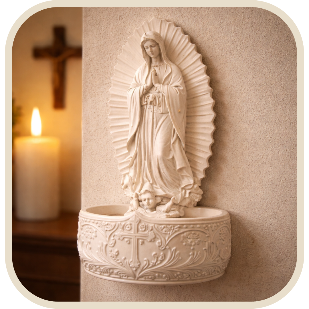 Acquasantiera Nostra Signora di Guadalupe Dettagliata®