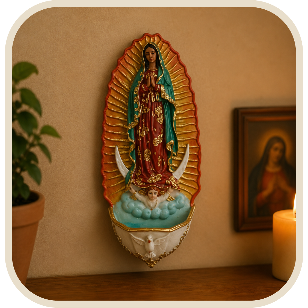 Acquasantiera Nostra Signora di Guadalupe in Resina®