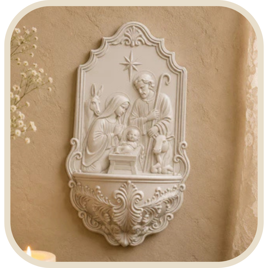 Acquasantiera Presepe Sacra Famiglia®