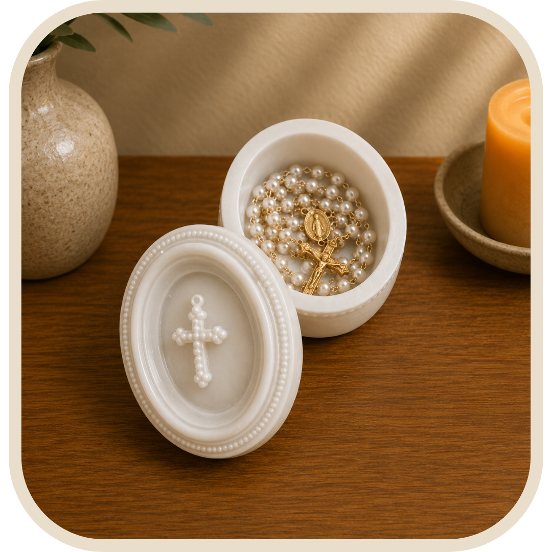 Portarosario con Coperchio Crocifisso®