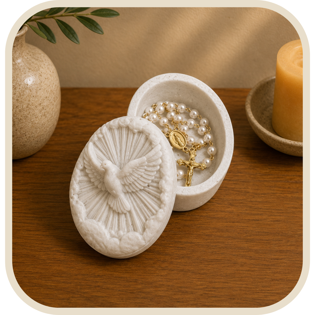 Portarosario con Coperchio Divino Spirito Santo®
