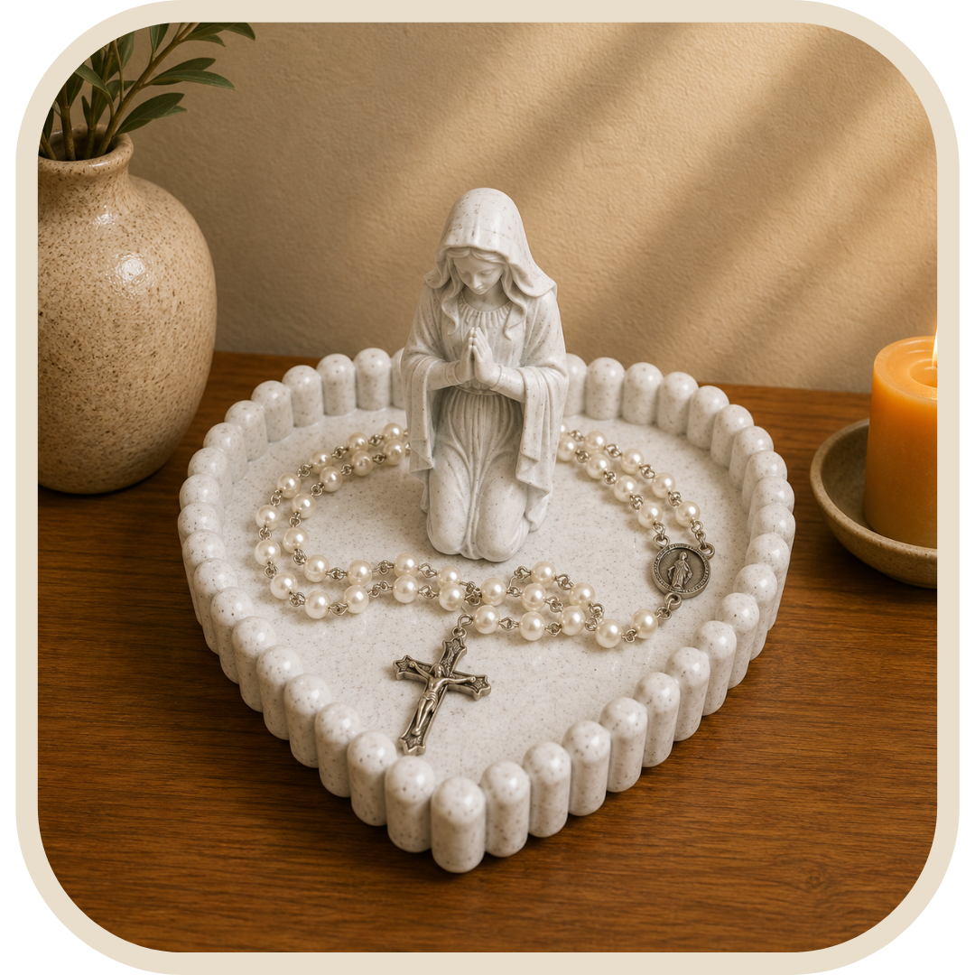 Portarosario Nostra Signora con Vassoio Decorativo®
