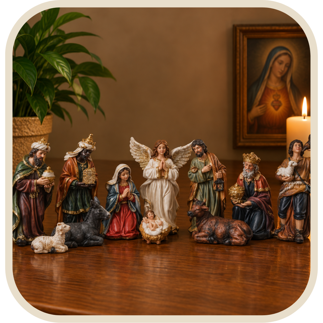 Presepe Barocco Completo 11 Pezzi in Resina®