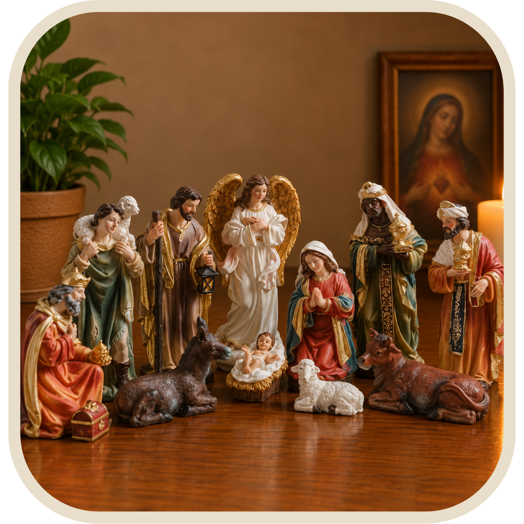 Presepe Completo 11 Pezzi Dettagliati in Resina®