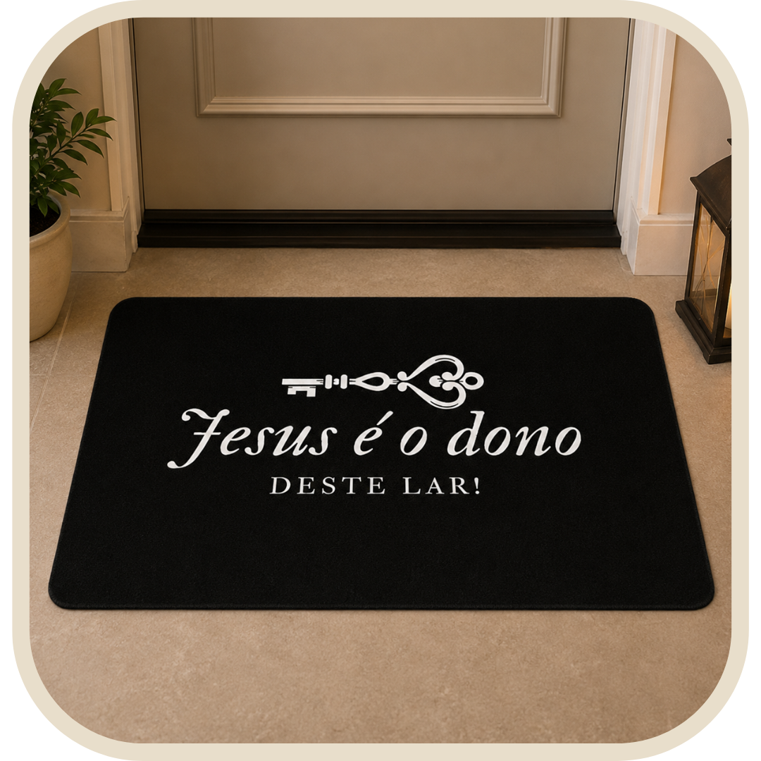 Tappeto Antiscivolo con Frase Biblica 40x60cm®